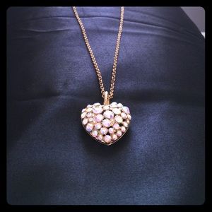 Rhinestone heart necklace