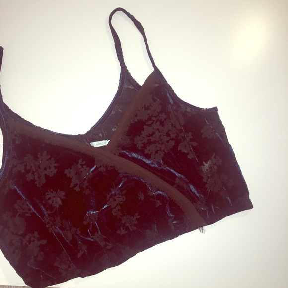 Velvet Wrap Front Crop