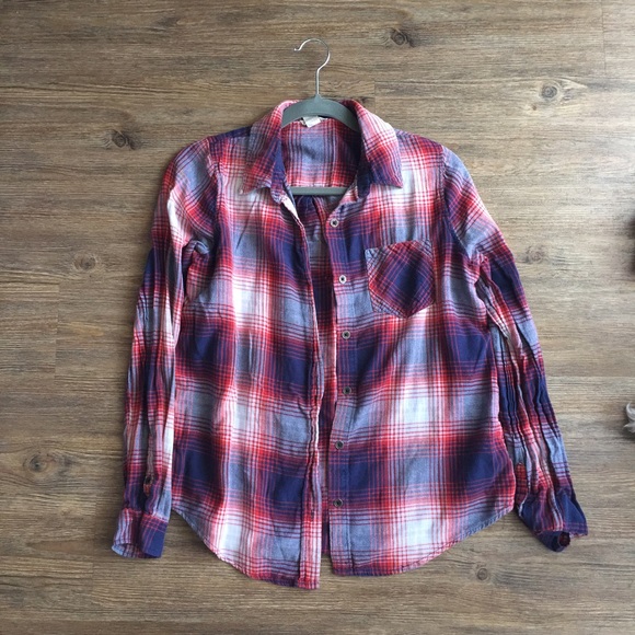 Forever 21 Plaid Button Up