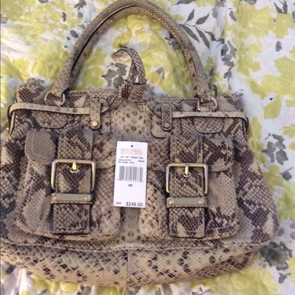 SALE Michael Kors snakeskin purse