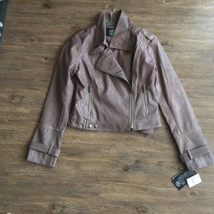 Cement Leather Jacket