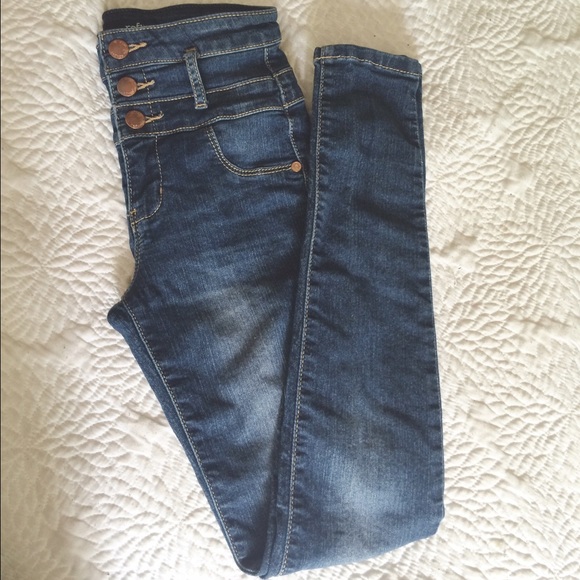 Dark Denim High Waisted Super Skinny