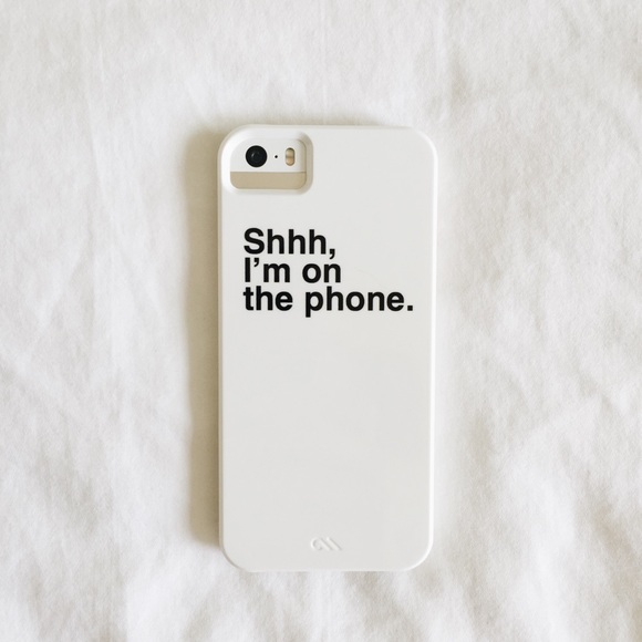Shh I'm on the phone iPhone case