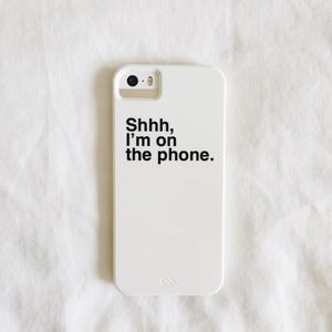 Shh I'm on the phone iPhone case
