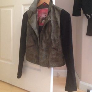 Dark green and black jacket