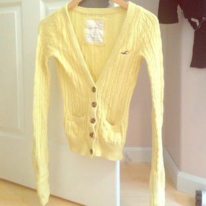 Yellow Hollister sweater