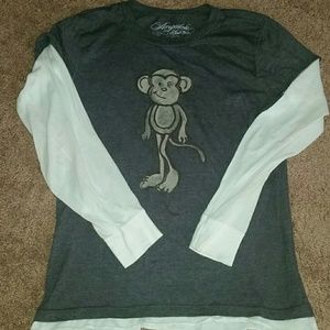 Gray /white thermal long sleeve