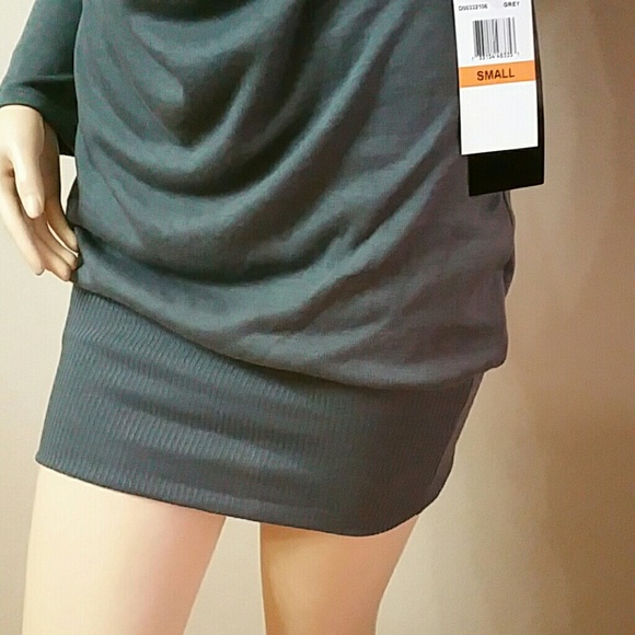 ❌SOLD Cute Grey Sweater Dress❌ - Picture 3 of 4