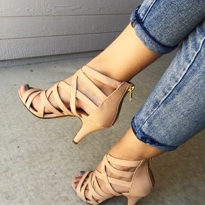 Strappy heels