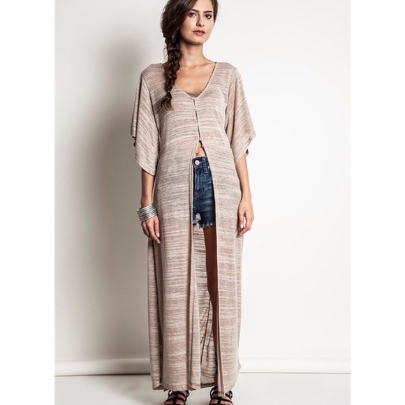 "Dazzle" Silver High Low Maxi Top / Duster - Picture 4 of 4