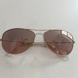 Ray-ban cockpit sunglasses gold/rose gold