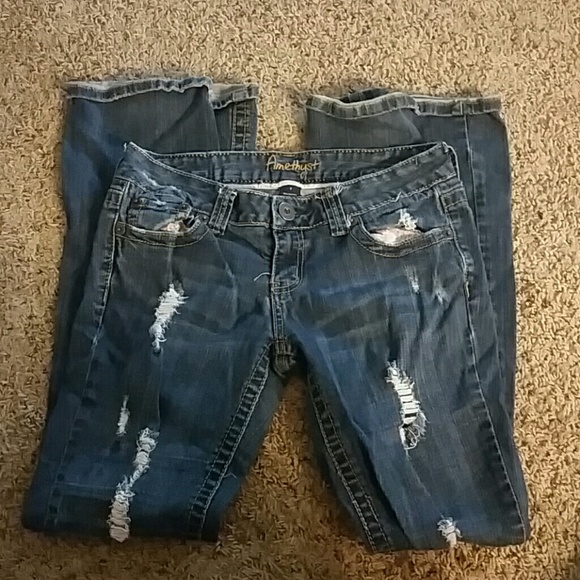 Distressed pants