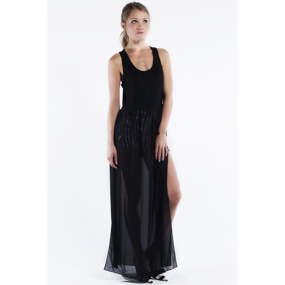 Bare Anthology Tops - "Distract" Tank Top with Chiffon Bottom