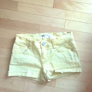 Yellow shorts