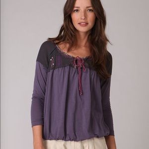 Free people pleasantly peasant top