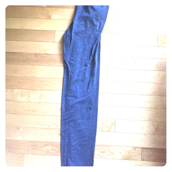 Blue/grey cotton leggings