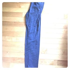 Blue/grey cotton leggings