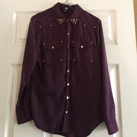 NWOT H&M Studded Button Up