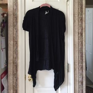 XL black cardigan
