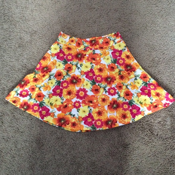 Floral skater skirt