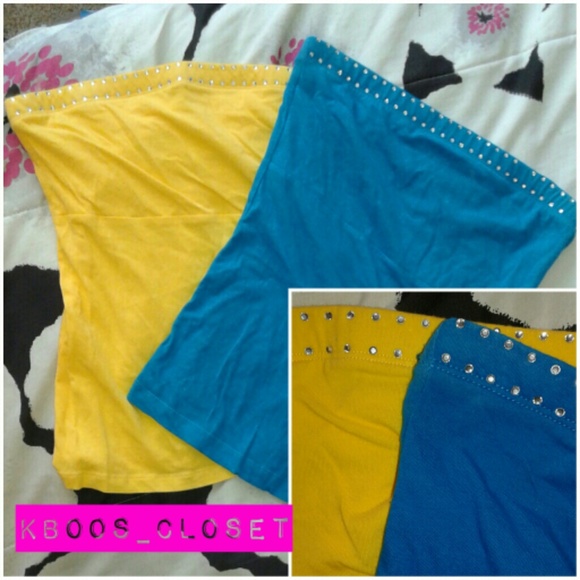 Bundle of Tube tops with diamond detail!