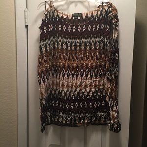 Cotton tribal print blouse