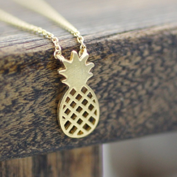 Jewelry - Small & Dainty Gold Plated Pineapple necklace