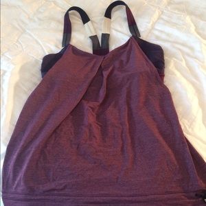 Lululemon built-in-bra tank