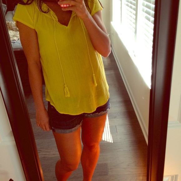 💛Lucky Brand Yellow Top💛