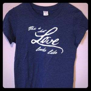 **NWOT** A&F tee: "This is what love looks like"