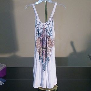 White cotton beach dress
