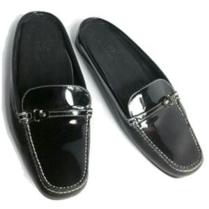 Cole Haan Black Patent Leather Slip-Ons, US 8.5