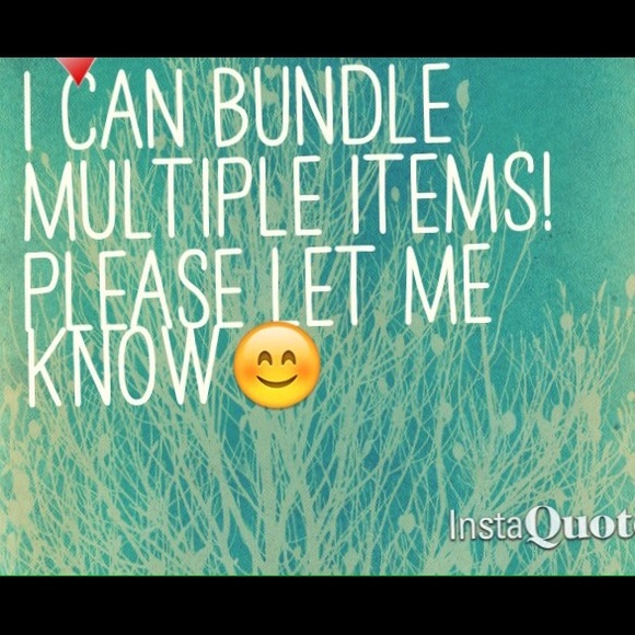 I can bundle!