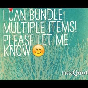 I can bundle!