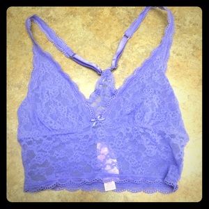 Victoria secret purple lace bra