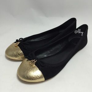 TORY BURCH CHELSEA CAP TOE FLATS SZ8