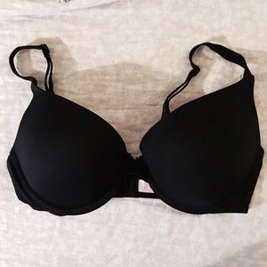 Victoria's Secret Black Classic Pink Push Up Bra