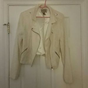 White lace  blazer