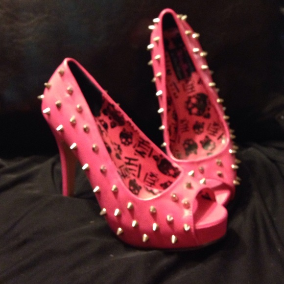 Abbey dawn spike heels