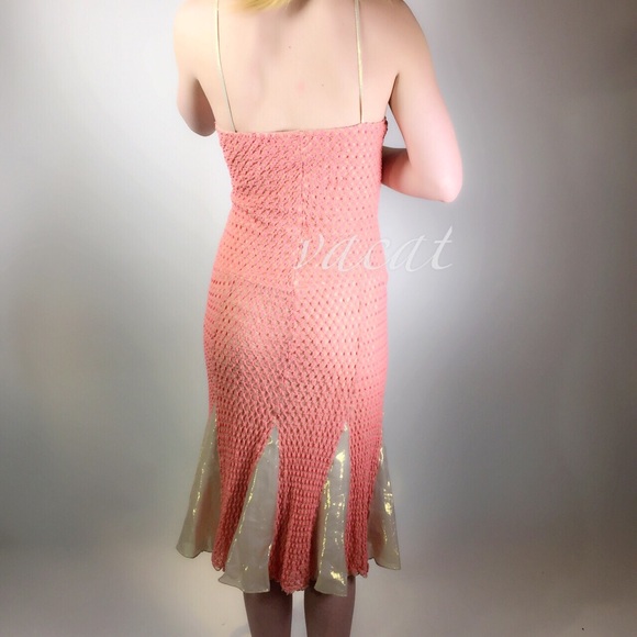 NWT Alexia Ardmor Sherbet Gold Mermaid Dress - Picture 3 of 4