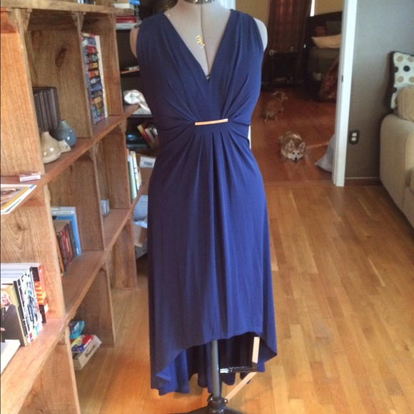 Gorgeous navy Michael Kors high-low maxi