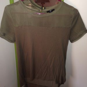 Olive green top