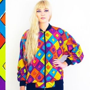 Vtg 80s Bomber Jacket