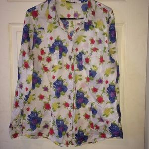 Plus Size Floral Top