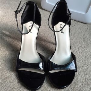 Black Heels with Strap