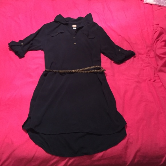 Dark navy blue collared dress bundle