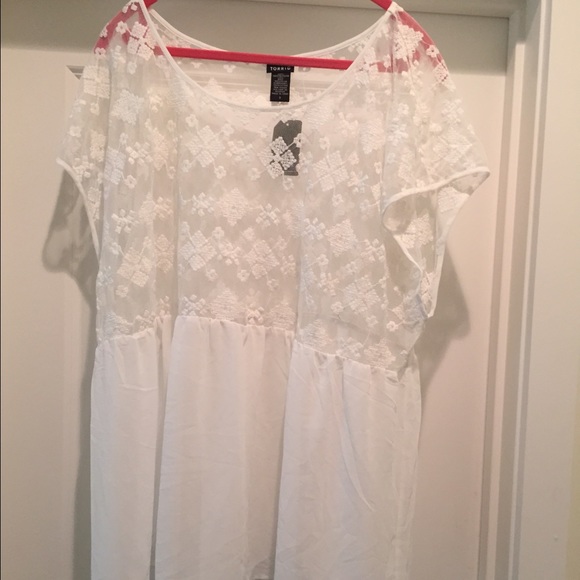 White lace tunic