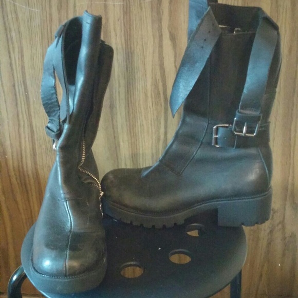 ⭐REDUCED⭐Double H leather 7.5 moto boots