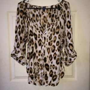 Plus Size Cheetah Print Top from Old Navy
