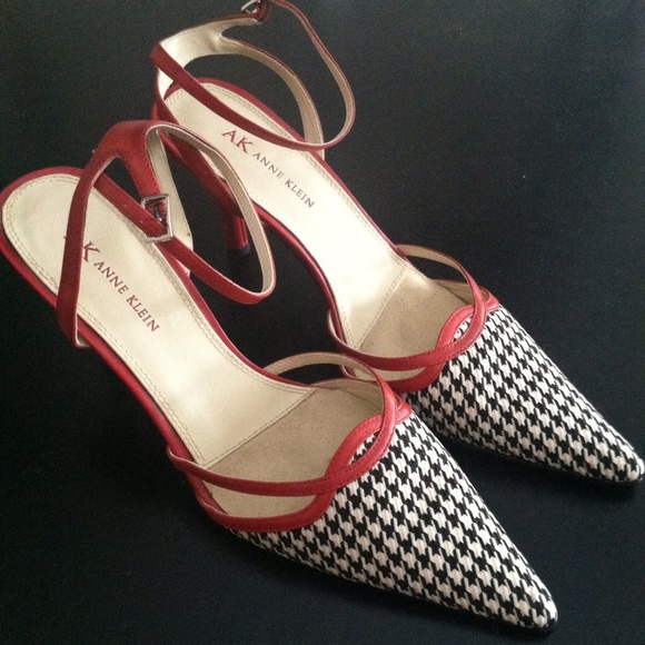 Patterned red heels